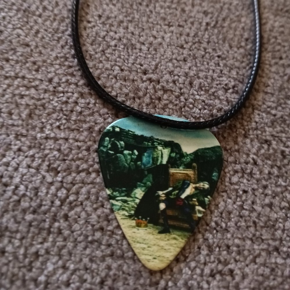 RUSH FAREWELL TO KINGS GUITAR PICK NECKLACE